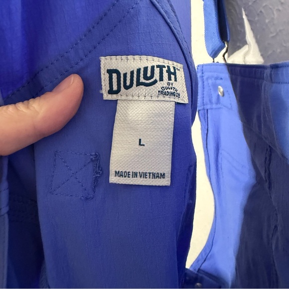 Duluth Trading Co Blue Insulated Bib Overalls Size Large Workwear Winter - Picture 9 of 14